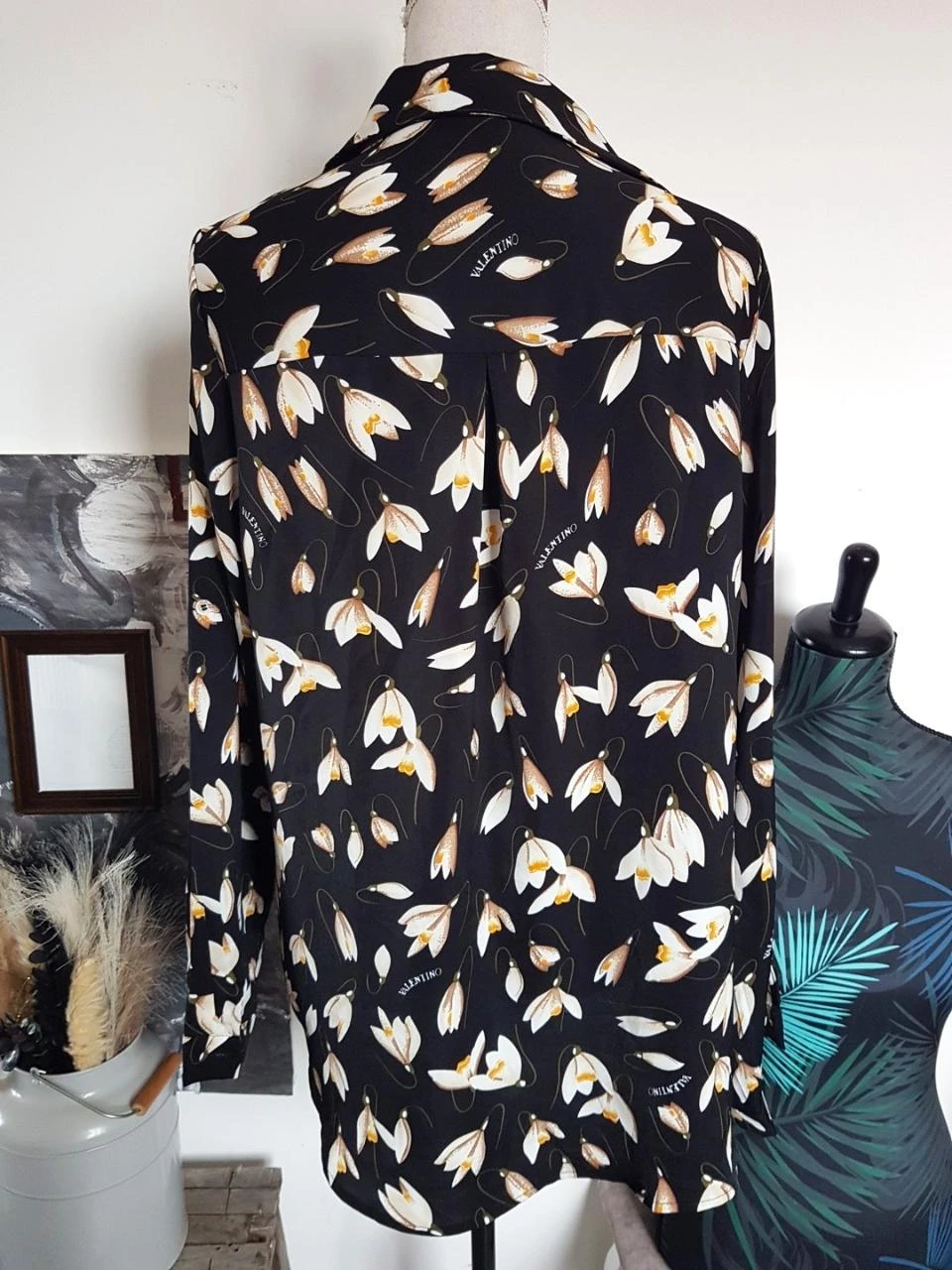 🖤Sublime Vloeiende Bloes met Bloemenprint ZWART VAMIILA Maat 42 - Chic & Boheems🌷 – photo 4
